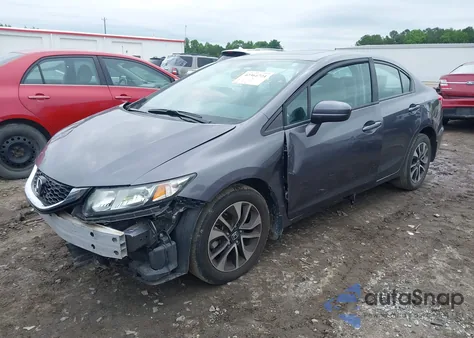 2015 Honda Civic Ex from USA, damaged, VIN 19XFB2F87FE021330